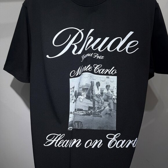 Rhude Heaven On Earth Black T-shirt - Picture 4 of 6